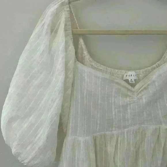 Mable cotton girly feminine puff sleeves romantic dress cottagecore fairycore - Picture 4 of 7